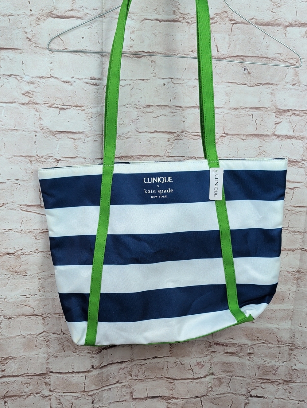 Clinique x Kate Spade New York Shoulder Tote Bag Navy New Nwt